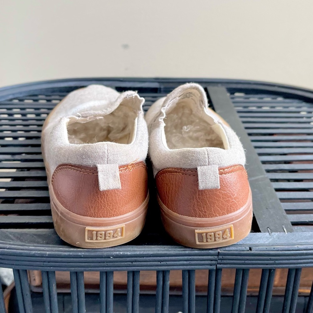 Old Navy Oatmeal Tan Denim Style Slip Ons - Picture 5 of 7